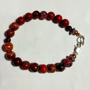 Stone and Ceramic Bracelet